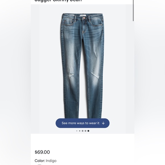 NWOT Vigoss Skinny Jeans size 12/31 - Picture 3 of 9